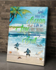 IntoThe Ocean I Find My Soul Beach Theme Wall Art Canvas PA