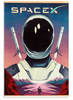 Astronaut Spaceman In The Space Home Decoration Retro Space Poster PA