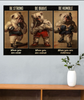 Bulldog Boxer Be Strong Be A Champion Positive Wil Horizontal Boxing Poster PA