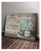 When Someone We Love Is In Heaven Hummingbirds Flowers Wall Art Canvas PA