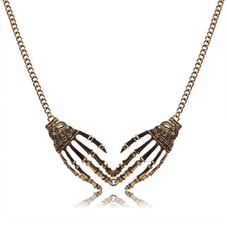 Skull Hand Choker Gift Necklaces - designfullprint