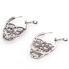 Heart Eyes Skull Hoop Earrings