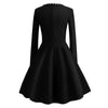 Long Sleeve Black Dress
