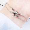 Pirate Rose Skull Charm Bracelet