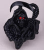 Grim Reaper Stone Eyes Skull Rings