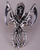 Double Axe Grim Reaper Stretch Skull Rings