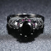 Skull CZ Silver Punk Valentine's Promise Ring