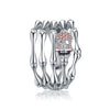 Skull CZ Silver Punk Ring
