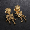 Stainless Steel Punk Cool Skeleton Earrings