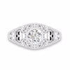 Skull Heart CZ Stone Ring - designfullprint