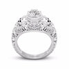 Skull Heart CZ Stone Ring - designfullprint