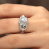 Skull Heart CZ Stone Ring - designfullprint