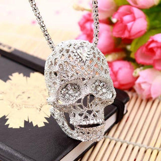 Skull Vintage Crystal Necklace - designfullprint