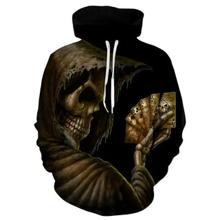 Skull Poker Hoodies - designfullprint