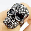 Crystal Alloy Halloween Skull Ring