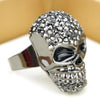 Crystal Alloy Halloween Skull Ring