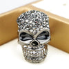 Crystal Alloy Halloween Skull Ring