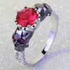 Skull Crystal Promise Ring - designfullprint