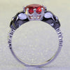 Skull Crystal Promise Ring - designfullprint
