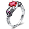 Skull Crystal Promise Ring - designfullprint