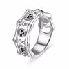Silver Vintage Gothic Punk Skull Ring