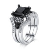 Crystal Cubic Zircon Punk Skull Rings
