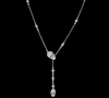 Vintage Skull Rhinestone Crystal Chain Necklace