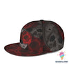 Skull Gift Red Skull Snapback Hat HG