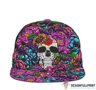Skull Gift Gift For Hippie Skull And Mandala Party Snapback Hat HG