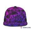 Skull Gift Skull Rose Purple Snapback Hat HG