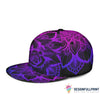 Skull Gift Skull Rose Purple Snapback Hat HG