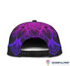 Skull Gift Skull Rose Purple Snapback Hat HG