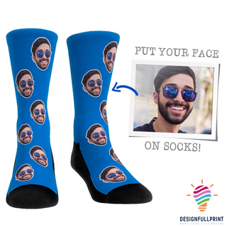 Custom Face Socks Personalized Photo Socks NHD