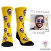 Custom Face Socks Personalized Photo Socks NHD