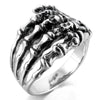 Stainless Steel Skeleton Hand Ring - designfullprint