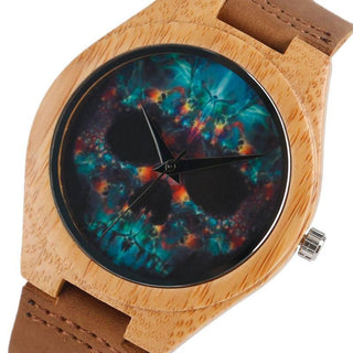 Skull Wood Watch - designfullprint