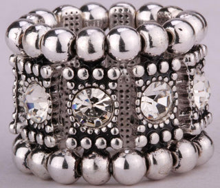 Stretch Band Ring Crystal - designfullprint