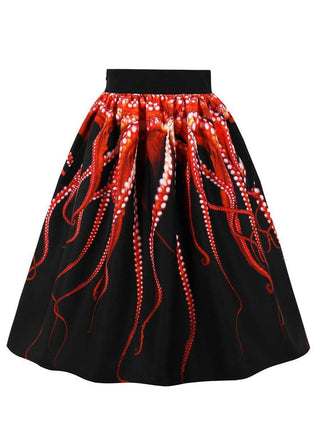 Women's Gothic Octopus Skirt