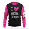 I Love Social Distancing Personalized Social Distance Sweater Unisex US Size HG