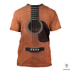 Gift For Music Lover Guitar-3D Pullover Zipup Hoodie Fleece Hoodie And Long Sleeve Shirt HG
