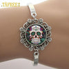 Sugar Skull Bracelets Skeleton Glass