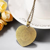 Glass Domed Heart Shape Love Skull Necklaces