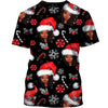 Black Pride Christmas Santa Melanin Hoodie Sweatshirt T Shirt Unisex Size