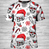 Skull Gift Xmas Christmas Skulls Multi Types Pullover/Zipup Hoodie, Long Sleeve Shirt, and Tshirt US Unisex size Skull Sweatshirt Skull With Hoodie
