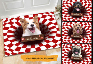Personalized Dogs Illusion Doormat