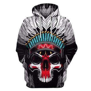 Skull 3D Hoodie 07 - designfullprint