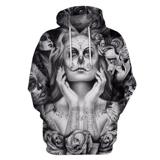 Skull 3D Hoodie 08 - designfullprint