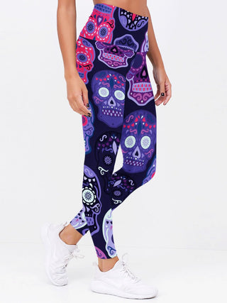 Skull 3D Leggings 04 - designfullprint