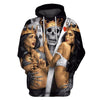 Poker King Skull 3D Hoodie - designfullprint