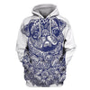 Mandala Pug Art Hoodie 01